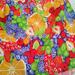 Close up of the bright print
